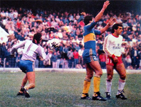 1985:  Boca le ganó a Unión (Santa Fe) 2 a 1 