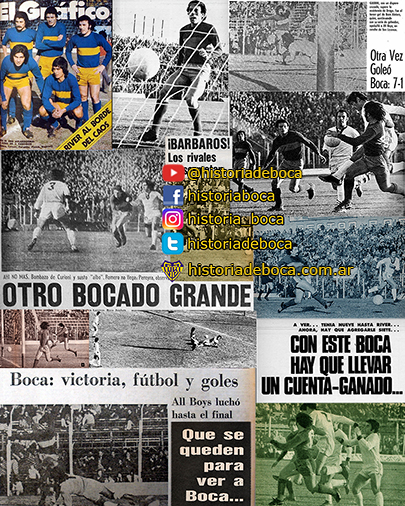 Boca goleó 7 a 1 a All Boys