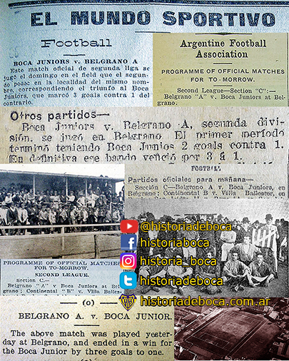 Primer partido en AFA