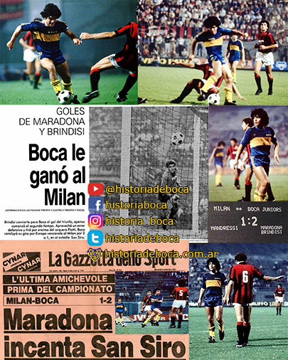 Boca batió al Milan en Italia