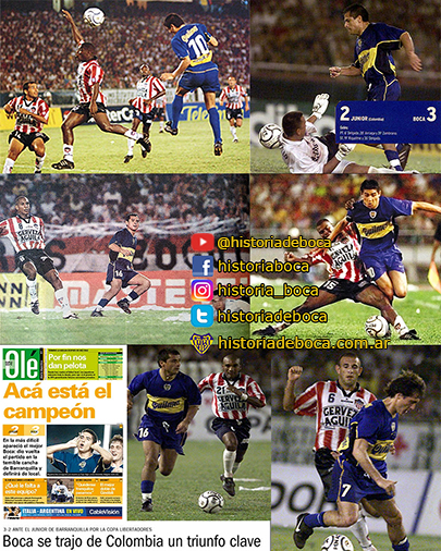 Boca ganó 3-2 en Barranquilla