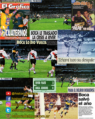 Boca goleó 4-2 a River