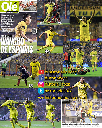 Boca venció 3-1 a Newell´s