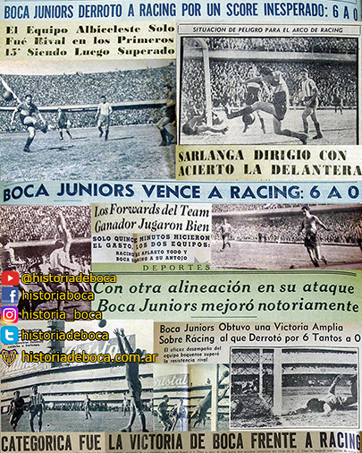 Boca goleó a Racing 6 a 0