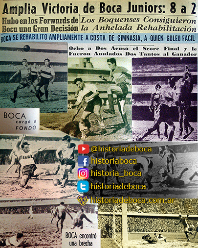 Boca goleó 8-2 a Gimnasia