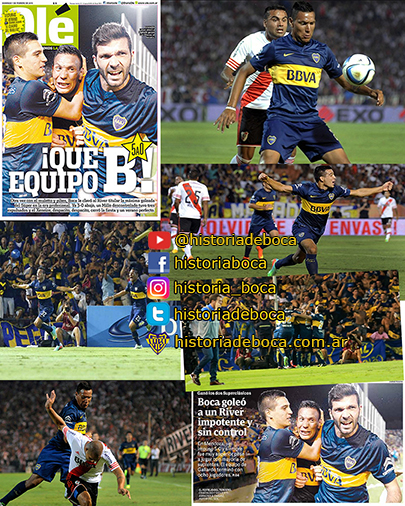 Boca goleó a River 5-0