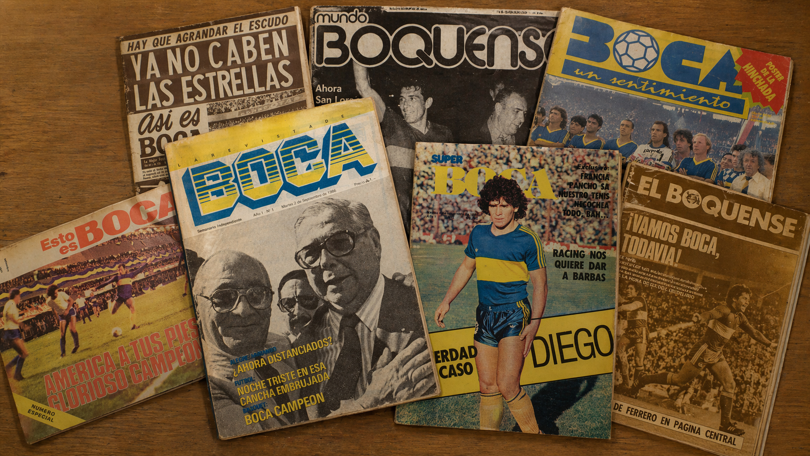 Revistas y diarios históricos de Boca